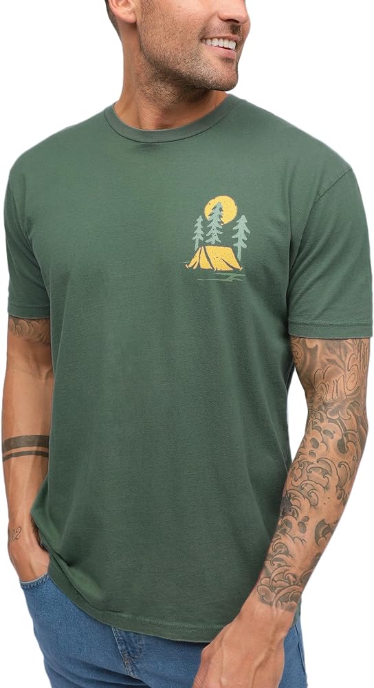 INTO THE AM Vintage Graphic Tees for Men S - 3XL Oversized Lightweight Retro Faded Soft Wash T-Shirt