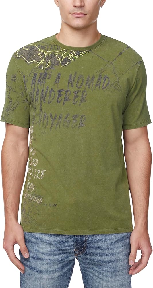 Buffalo David Bitton Men's Short Sleeve Crew Neck Graphic Tee